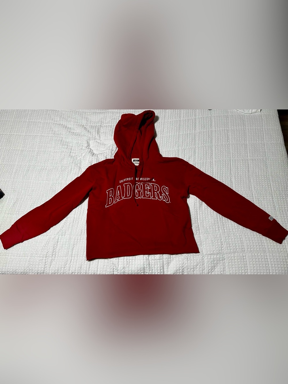 University of Wisconsin Badgers Red Crop Hoodie